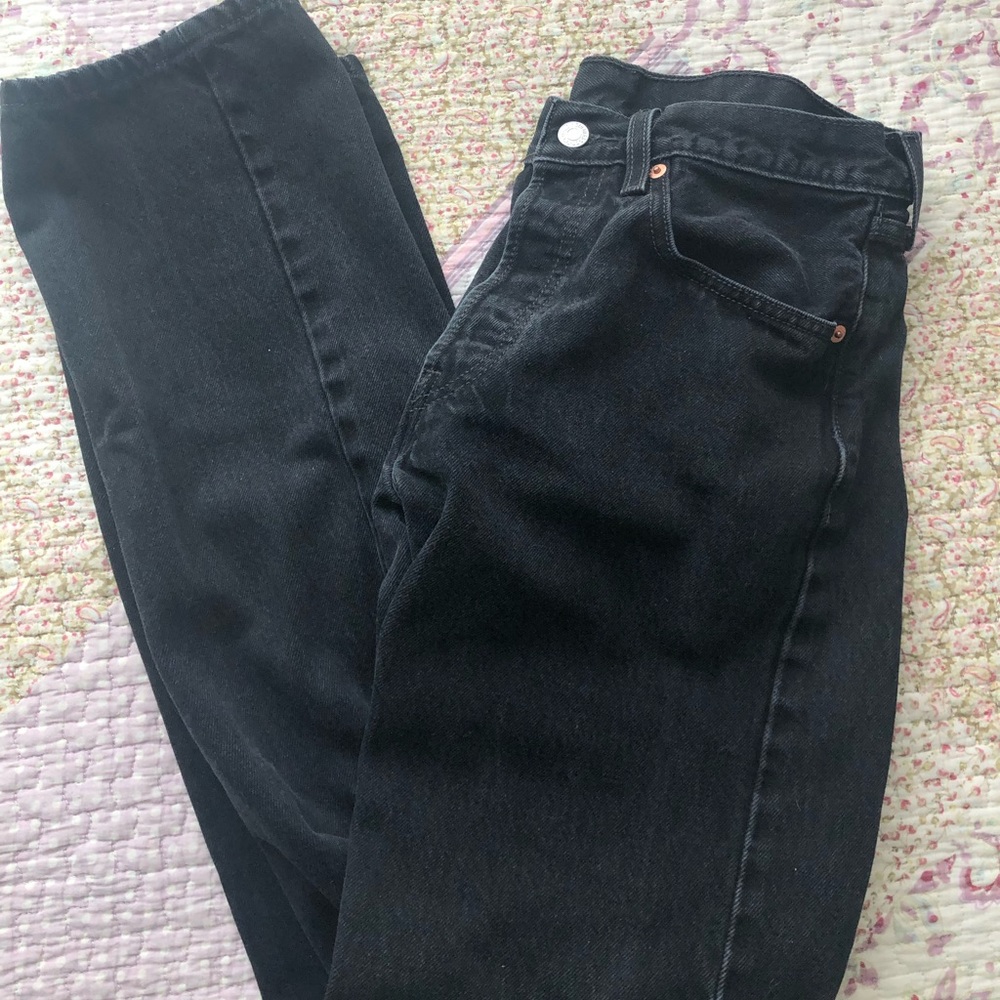 vintage 501’s black/dark wash